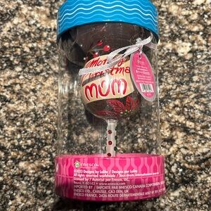Merry Christmas Mom wine glass ornament Lolita New in box
